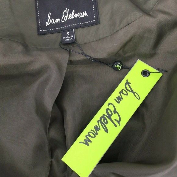 Sam Edelman Cropped Bomber Jacket Sz S & M NWT - Picture 6 of 8